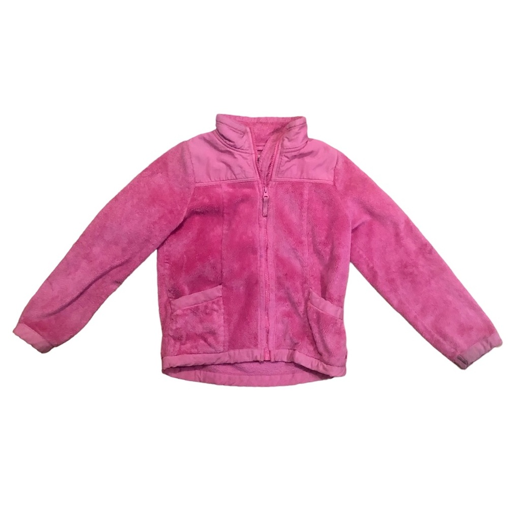 Pink fleece jacket, medium 7/8